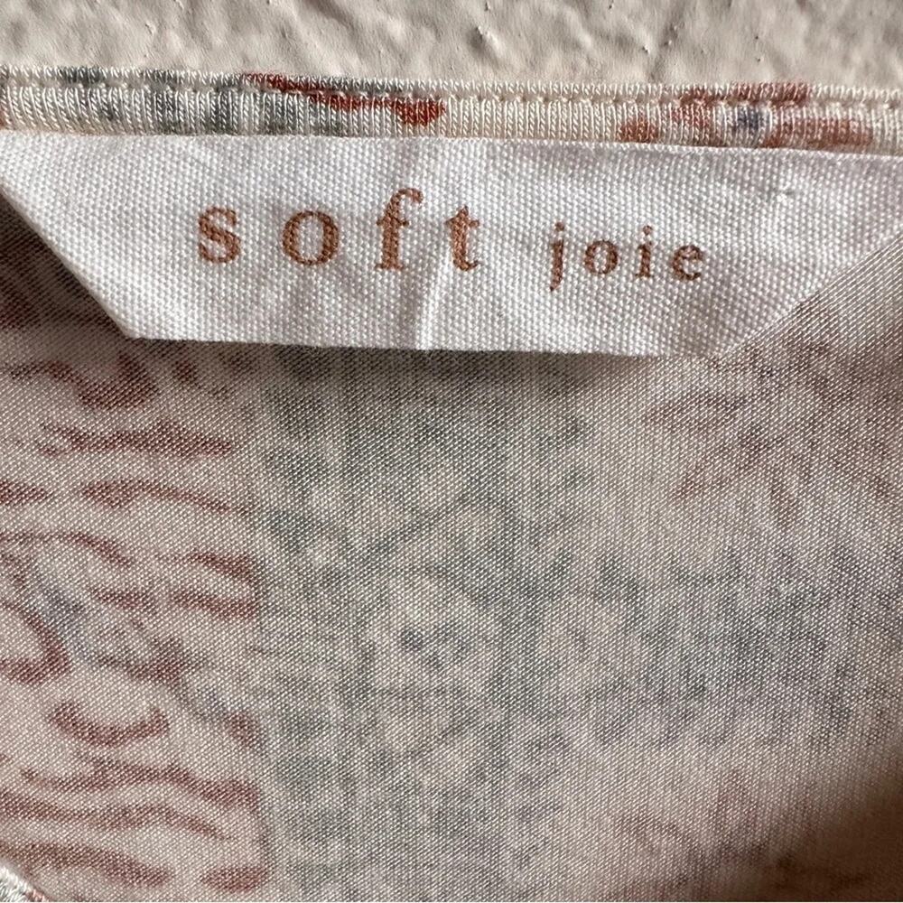 Soft Joie Quinn Sleeveless Ruched Top in Porcelain Sage Multicolored - Large - Picture 6 of 8